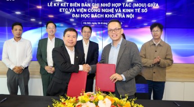 ETC KÝ THỎA THUẬN HỢP TÁC CHIẾN LƯỢC VỚI VIỆN CÔNG NGHỆ VÀ KINH TẾ SỐ - ĐẠI HỌC BÁCH KHOA HÀ NỘI